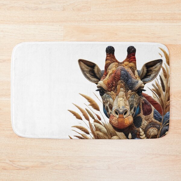 Item preview, Giraffe Art Tee Shirt - Earth Tone Tribal Design designed and sold by BlankCanvasHaHa.