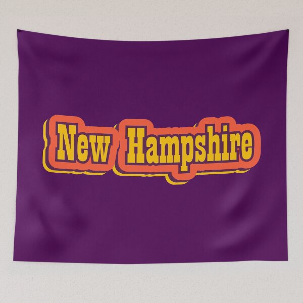 Item preview, New Hampshire State of America Retro Typography designed and sold by ArtNoveltee.