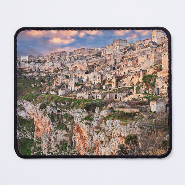 Item preview, Matera, Basilicata, Italy, landscape of the old town over the deep ravine designed and sold by Ermes.S.