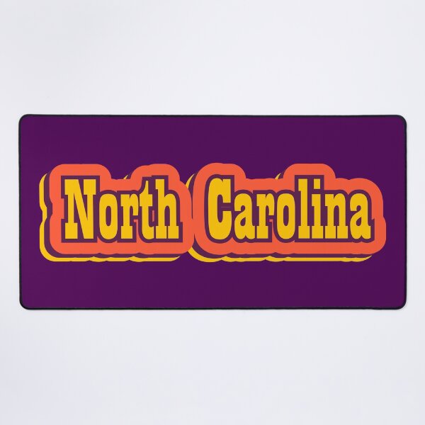 Item preview, North Carolina State of America Retro Typography designed and sold by ArtNoveltee.