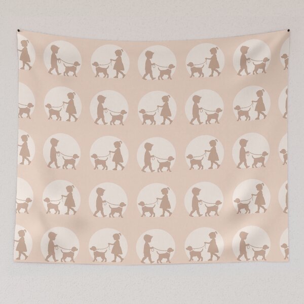 Item preview, Kids and Dogs, Repeat Pattern designed and sold by MMc Buck.