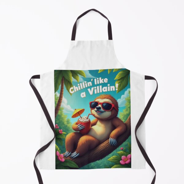 Item preview, Cool Sloth Chillin’ with Coconut and Sunglasses designed and sold by ArtCreator2023.