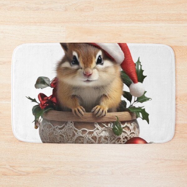 Item preview, CUTE BABY CHIPMUNK SANTA designed and sold by likbatonboot.