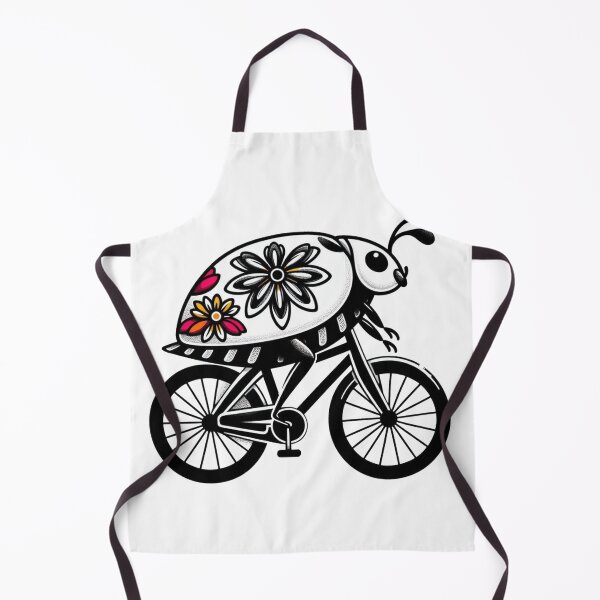 Item preview, Flower-Powered Cockroach on a Bicycle sticker designed and sold by CeammiShop.