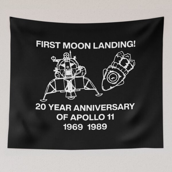 Item preview, First Moon Landing NASA 20th Anniversary Apollo Space Astronaut Astronomy  designed and sold by June-Gemma.