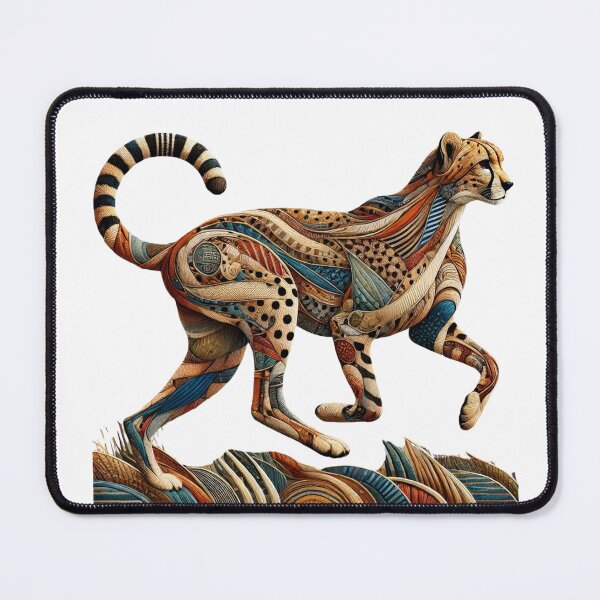 Item preview, Earth-Tone Cheetah Art Tee - Tribal Wild Cat Design designed and sold by BlankCanvasHaHa.