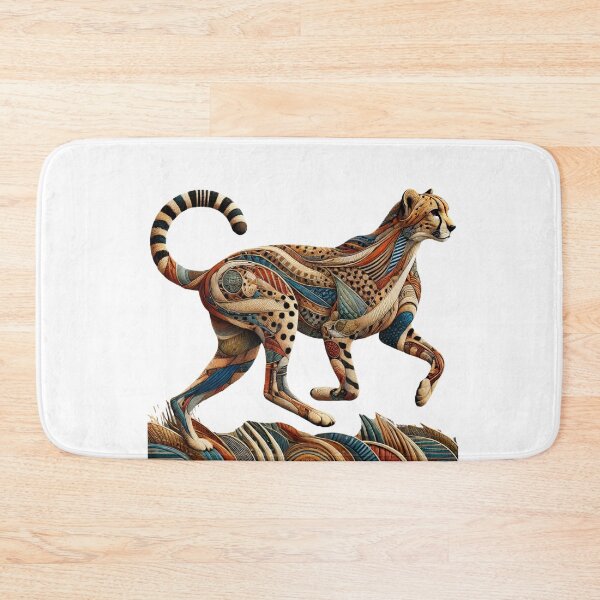 Item preview, Earth-Tone Cheetah Art Tee - Tribal Wild Cat Design designed and sold by BlankCanvasHaHa.