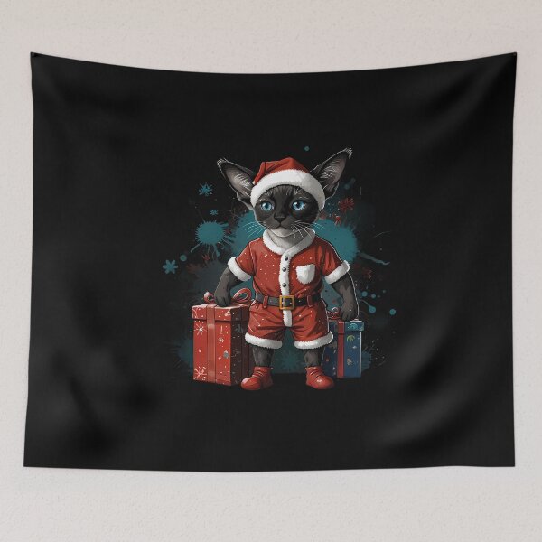 Item preview, Siamese cat Christmas gifts designed and sold by Furrifico.