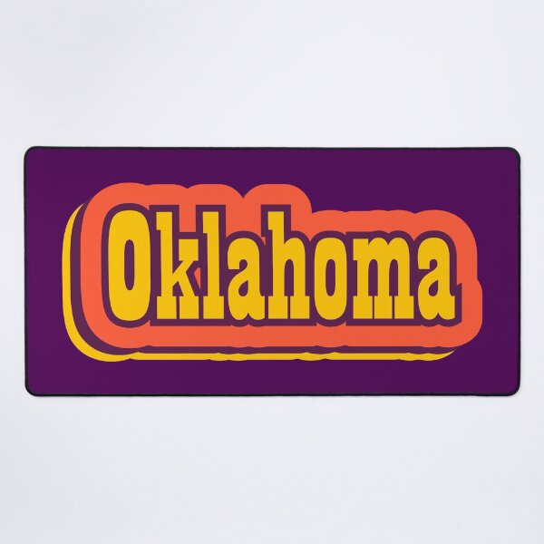 Item preview, Oklahoma State of America Retro Typography designed and sold by ArtNoveltee.