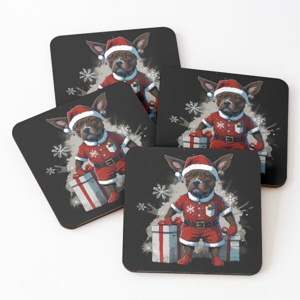 Item preview, Pitbull dog Christmas gifts designed and sold by Furrifico.