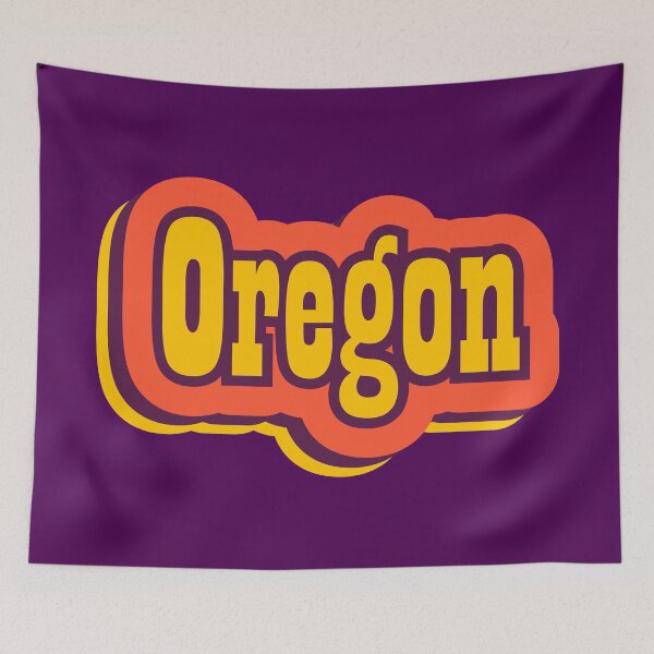 Artikelvorschau, Oregon State of America Retro-Typografie entworfen und verkauft von ArtNoveltee.