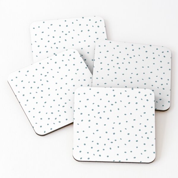 Item preview, Whimsy Dots Polka Dot Pattern - Snow + Peacock designed and sold by Irene Estelle.