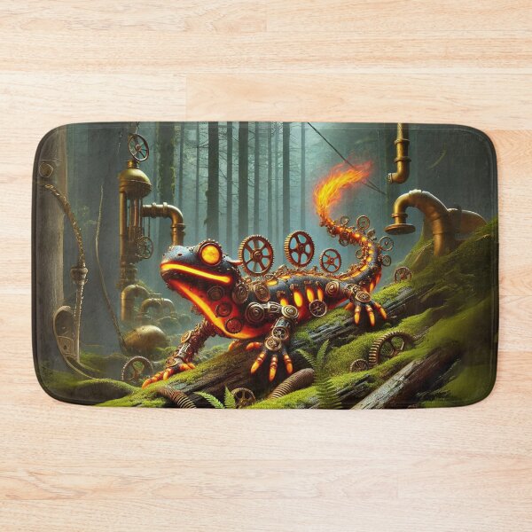 Item preview, Steampunk Fire Salamander designed and sold by Sillytoe.