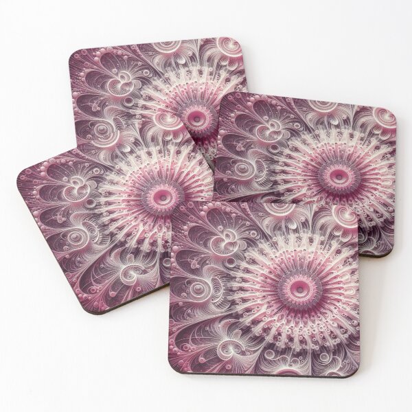 Item preview, Cosmic Flowers: Unique Fractal Art in Pink and Purple designed and sold by dk--design.