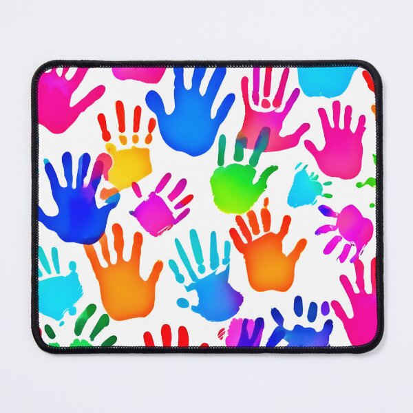 Item preview, Colorful Handprints Patterns for Unity designed and sold by Health And Fitness Posts e-Store.