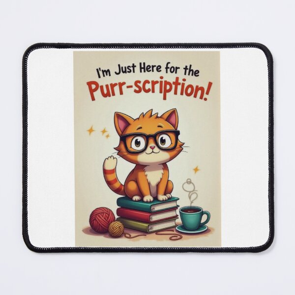 Item preview, Bookish Cat Enjoying Coffee and Yarn designed and sold by ArtCreator2023.