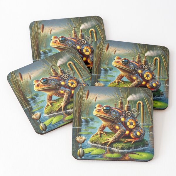 Item preview, Steampunk Fire-Bellied Toad designed and sold by Sillytoe.