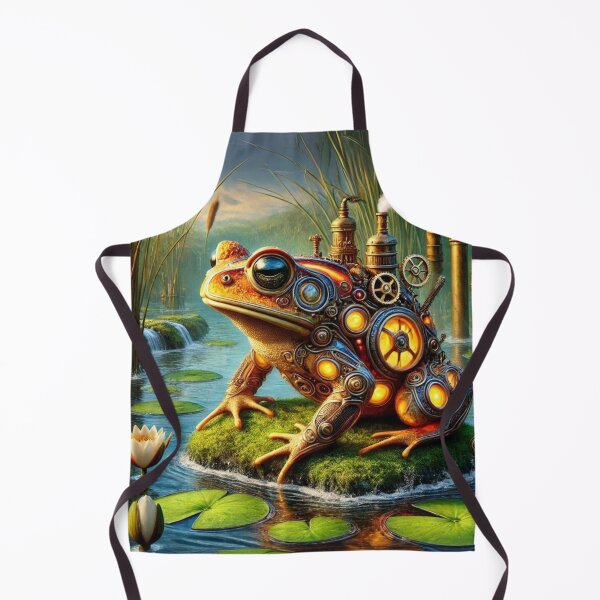 Item preview, Steampunk Fire-Bellied Toad designed and sold by Sillytoe.