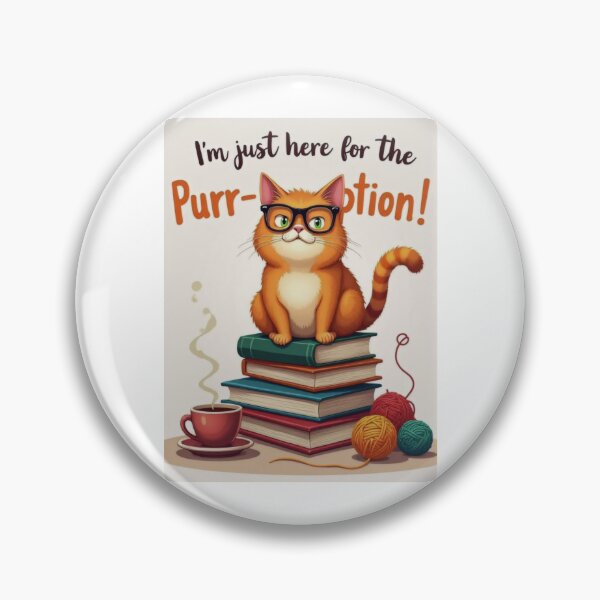 Artikelvorschau, Cat with Glasses: The Purr-fect Book Buddy entworfen und verkauft von ArtCreator2023.