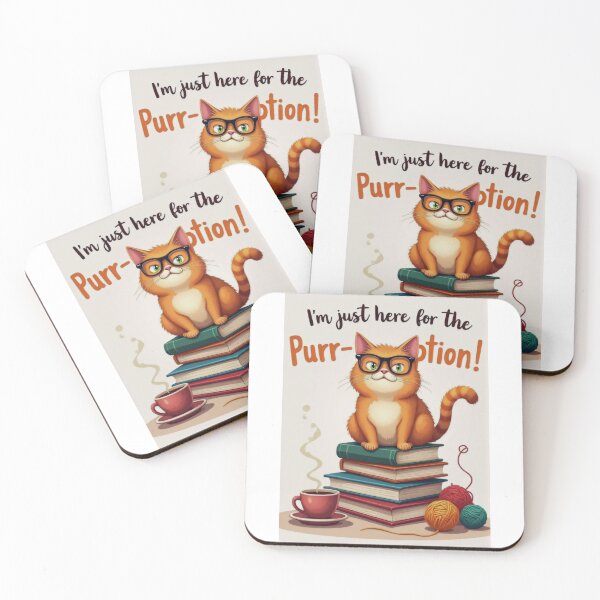 Item preview, Cat with Glasses: The Purr-fect Book Buddy designed and sold by ArtCreator2023.
