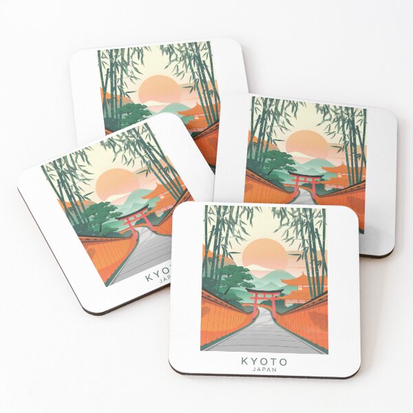 Item preview, Vintage Minimal Retro Travel Poster from Kyoto – Japan designed and sold by pod24.