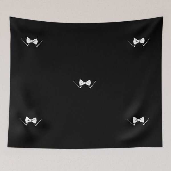 Item preview, Formal Flair: White Bow Tie on Black designed and sold by AmuraLumina.