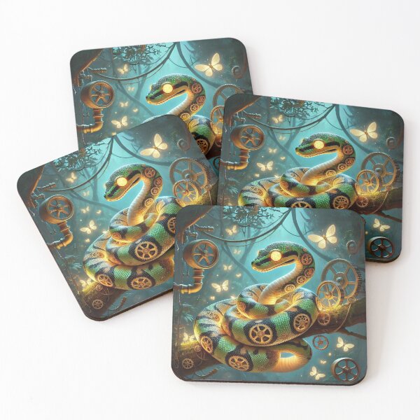 Item preview, Steampunk Firefly Ball Python designed and sold by Sillytoe.