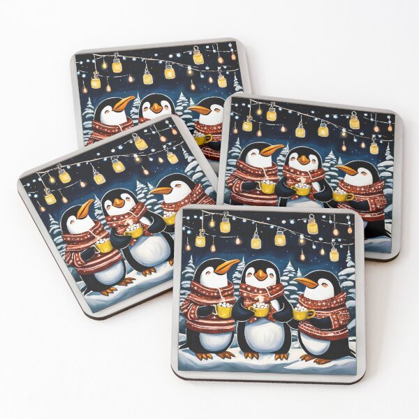 Item preview, Pajama Party Penguins, Cozy holiday sweater designed and sold by Cyrensea.
