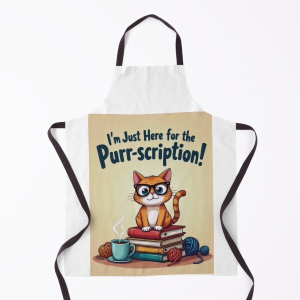 Item preview, Clever Cat on Books: Coffee and Yarn Fun designed and sold by ArtCreator2023.