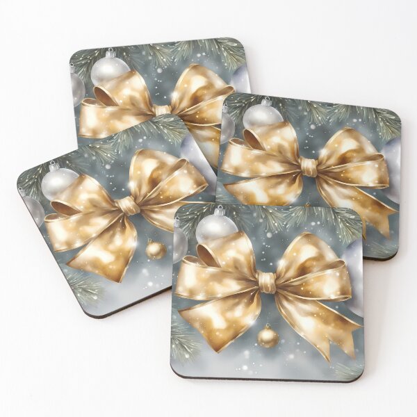 Item preview, Christmas Golden Ribbon Bow designed and sold by CalmnessbyChoice.