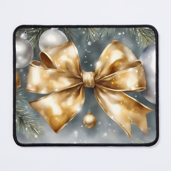 Item preview, Christmas Golden Ribbon Bow designed and sold by CalmnessbyChoice.