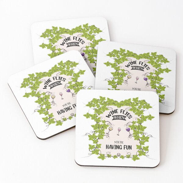 Item preview, Wine Flies When You're Having Fun designed and sold by CampbellRoad.