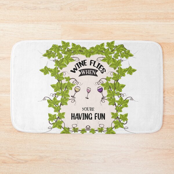 Item preview, Wine Flies When You're Having Fun designed and sold by CampbellRoad.