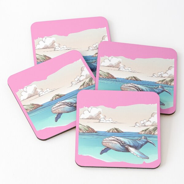 Item preview, Elegant 3D Sketch of Samaná Peninsula - Whale Watching & Majestic Coastlines,  designed and sold by PaintMeWorld.