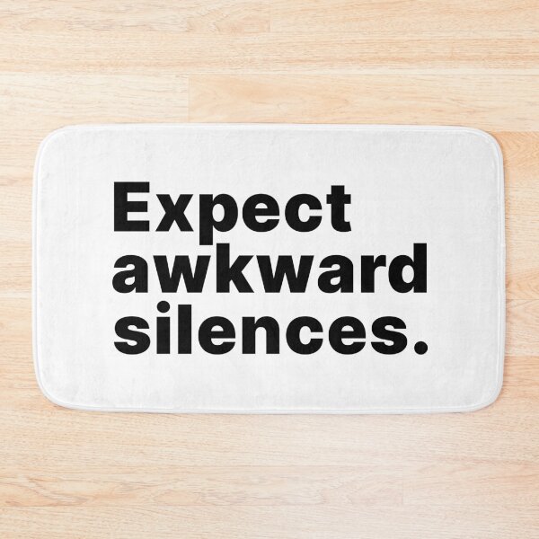 Item preview, Expect awkward silences | Socially awkward - black text designed and sold by ThingsOnTees.