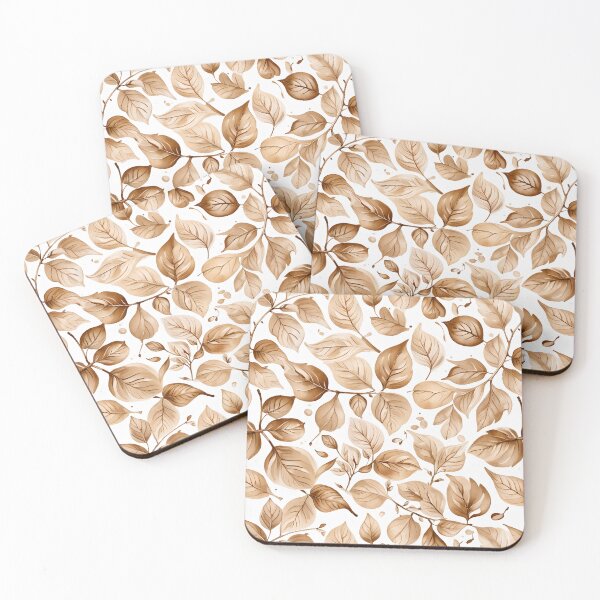 Item preview, Vintage Watercolor Leaves Beige designed and sold by gjsart.