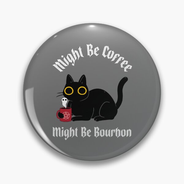 Item preview, Might Be Coffee, Might Be Bourbon - Funny Cat Drinking Coffee Art designed and sold by egonwn.