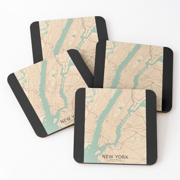 Item preview, New York Vintage Map designed and sold by My Digital Mind.