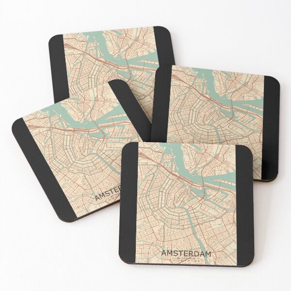 Item preview, Amsterdam Vintage Map designed and sold by My Digital Mind.