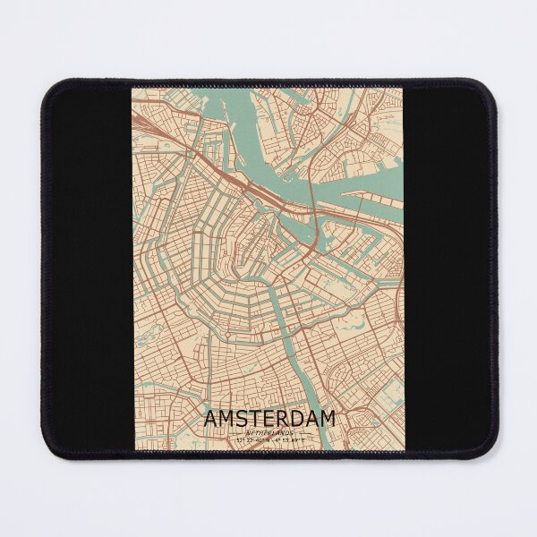 Item preview, Amsterdam Vintage Map designed and sold by My Digital Mind.