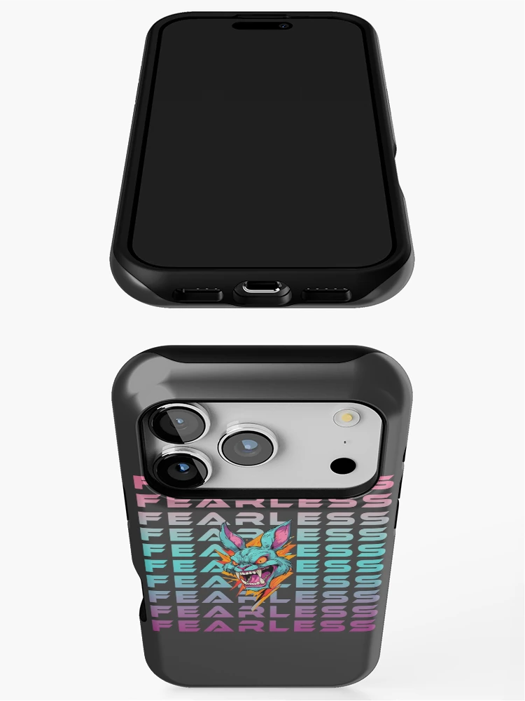 Thumbnail 3 of 4, iPhone Case, Fearless Rabbit designed and sold by La Loca.
