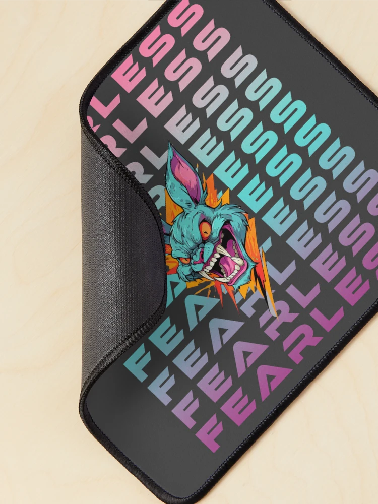 Thumbnail 2 of 5, Mouse Pad, Fearless Rabbit designed and sold by La Loca.