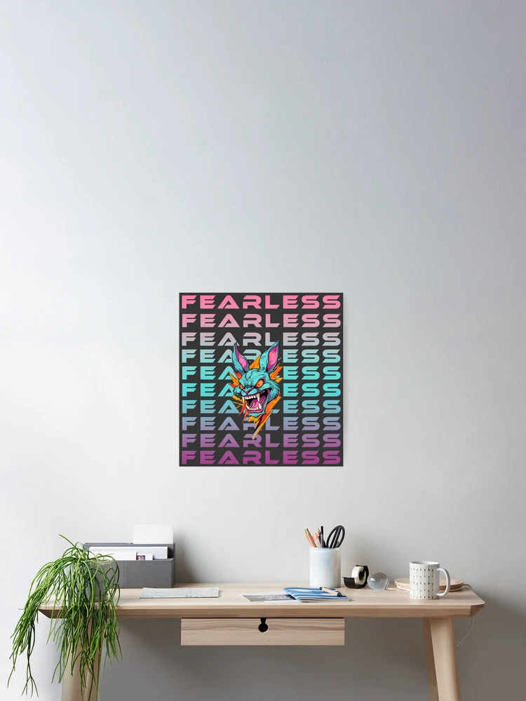 Thumbnail 2 of 3, Poster, Fearless Rabbit designed and sold by La Loca.