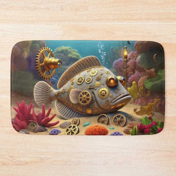 Artikelvorschau, Steampunk Flunder Fisch entworfen und verkauft von Sillytoe.
