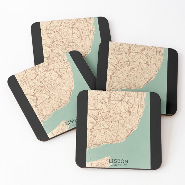 Item preview, Lisbon Vintage Map designed and sold by My Digital Mind.