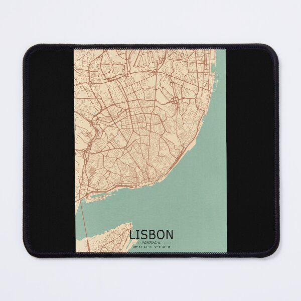 Item preview, Lisbon Vintage Map designed and sold by My Digital Mind.
