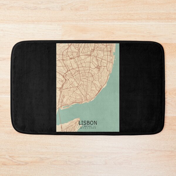 Item preview, Lisbon Vintage Map designed and sold by My Digital Mind.