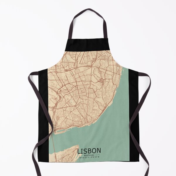 Item preview, Lisbon Vintage Map designed and sold by My Digital Mind.