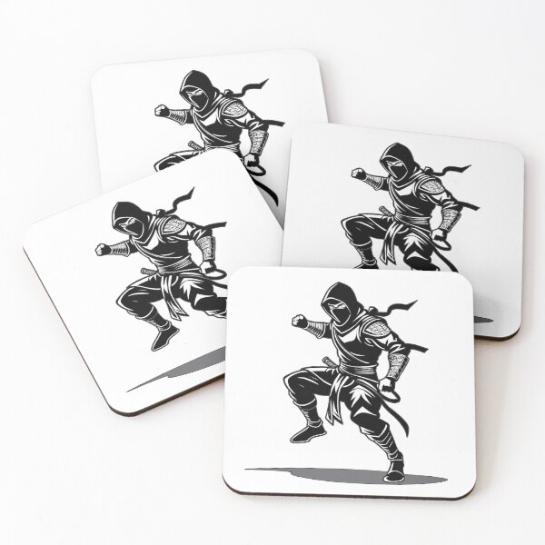 Item preview, Ninja Warrior in black and white  designed and sold by Moonde04.