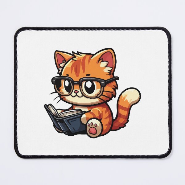 Item preview, Cute Cat Reading Book designed and sold by -DEEWOLF-.